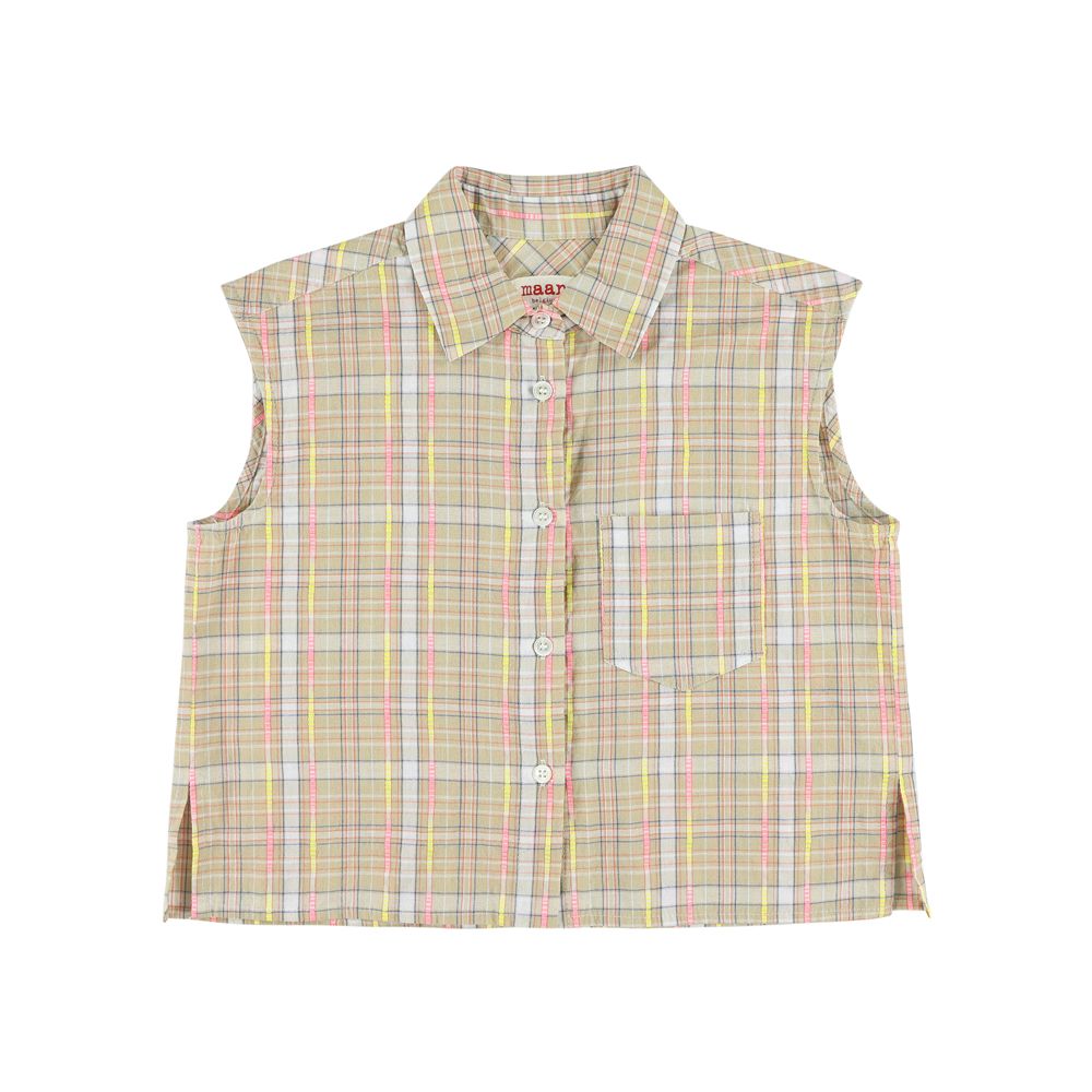 MAAN KIDS "Camden" Plaid Top, size 10 years