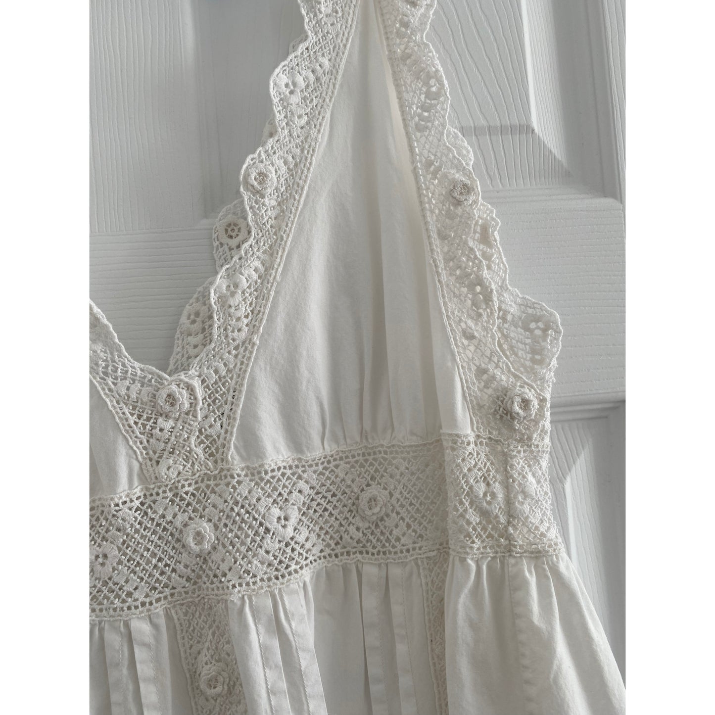 Doen White Cotton Nap Dress, size XL (fits large)