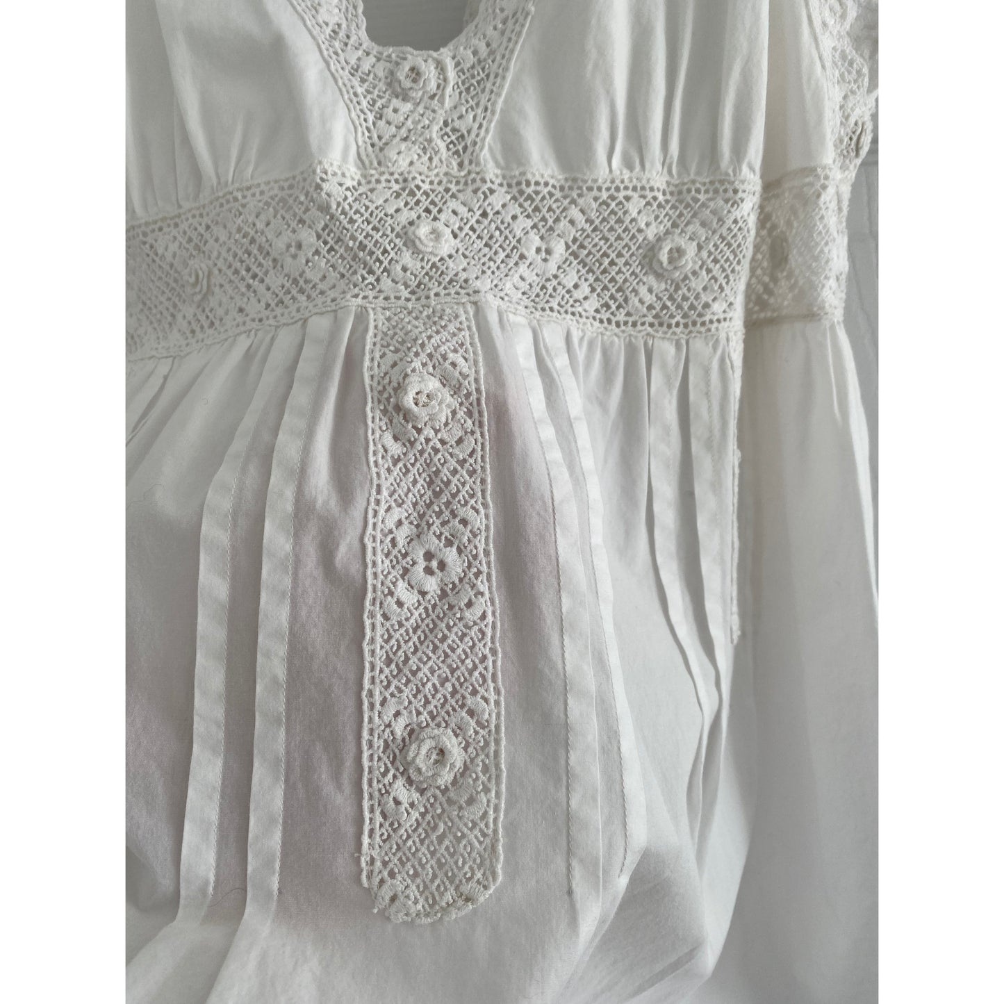 Doen White Cotton Nap Dress, size XL (fits large)