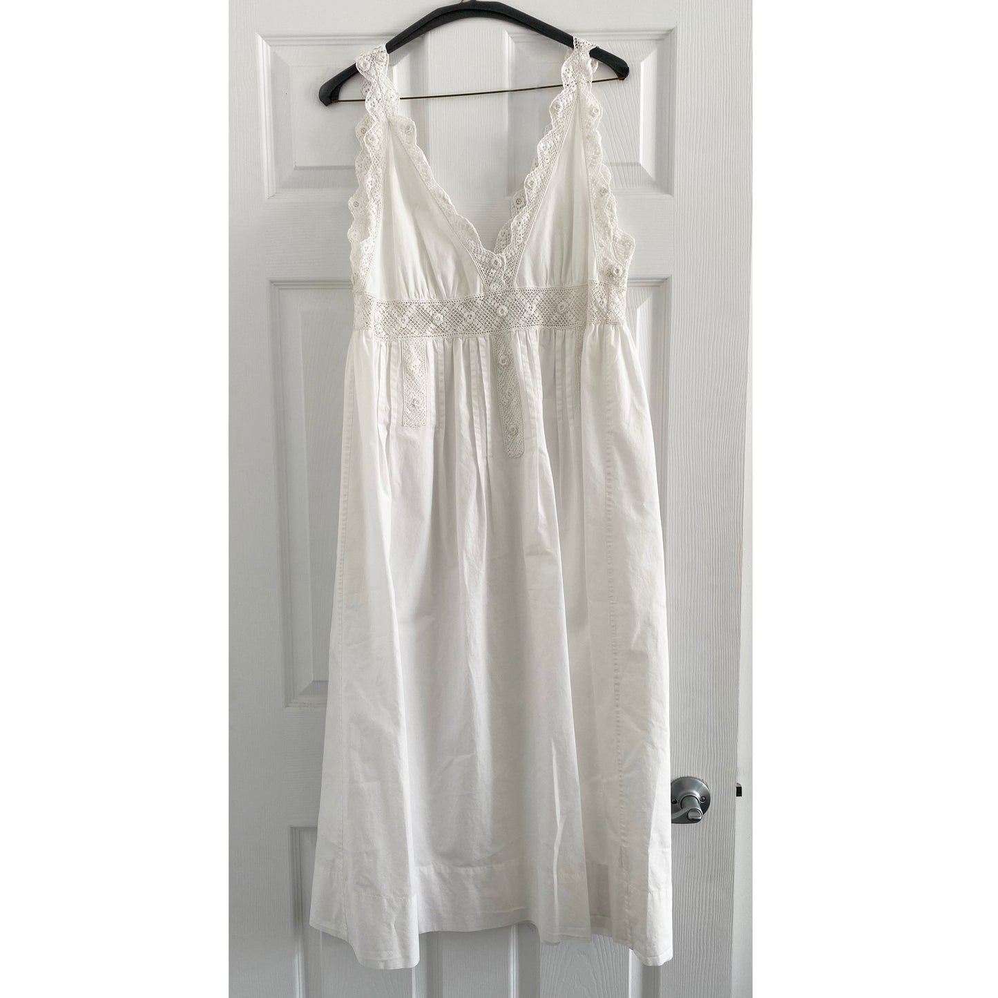 Doen White Cotton Nap Dress, size XL (fits large)