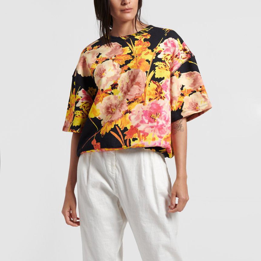 Dries Van Noten Helovi Print Sweatshirt in Multicolour, size Medium (fits M-XL)