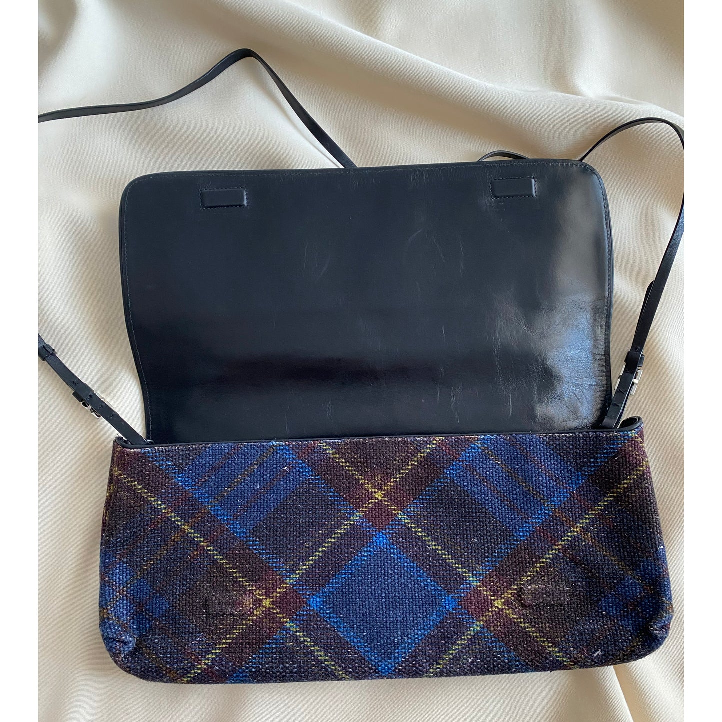 Dries Van Noten Plaid Crossbody/Clutch