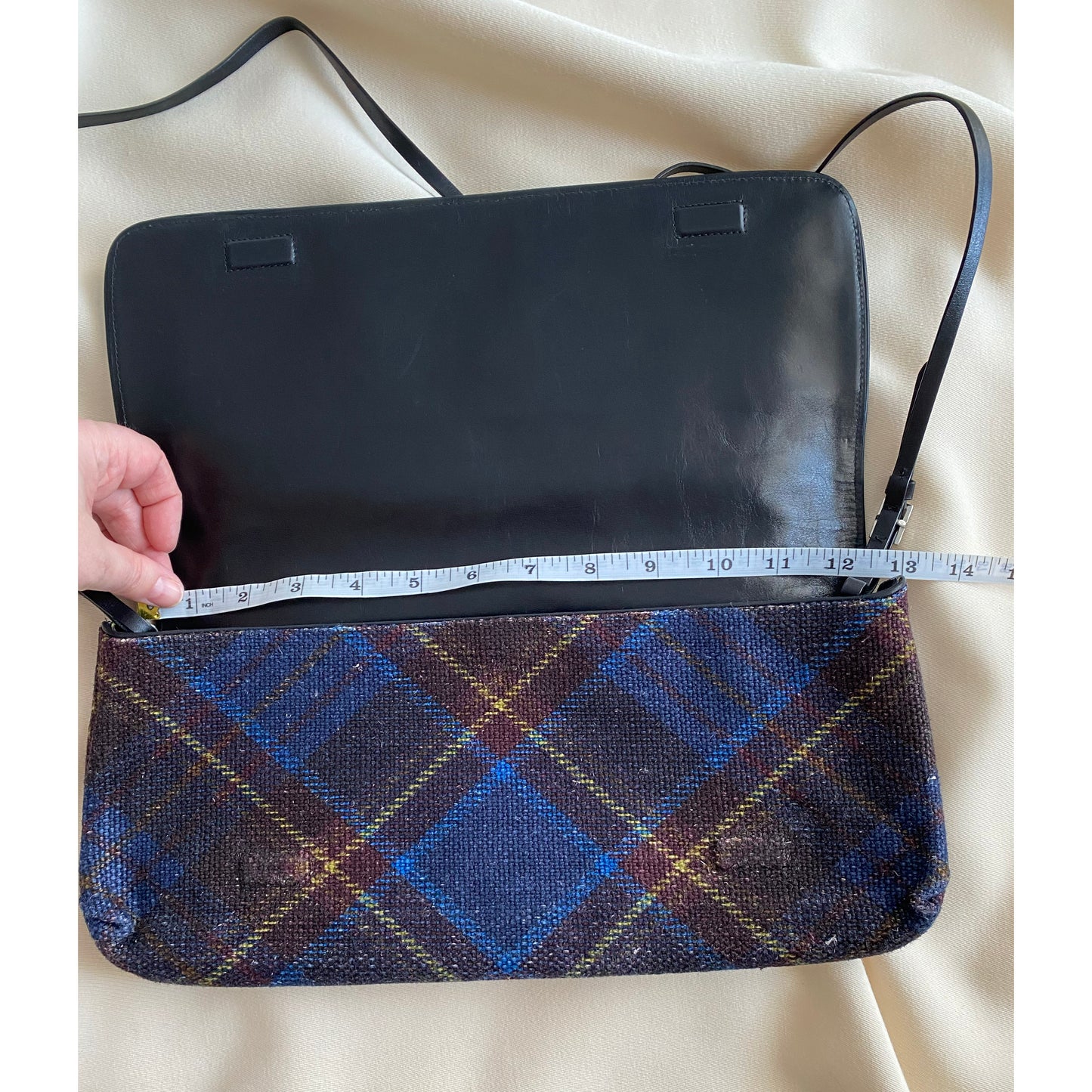 Dries Van Noten Plaid Crossbody/Clutch