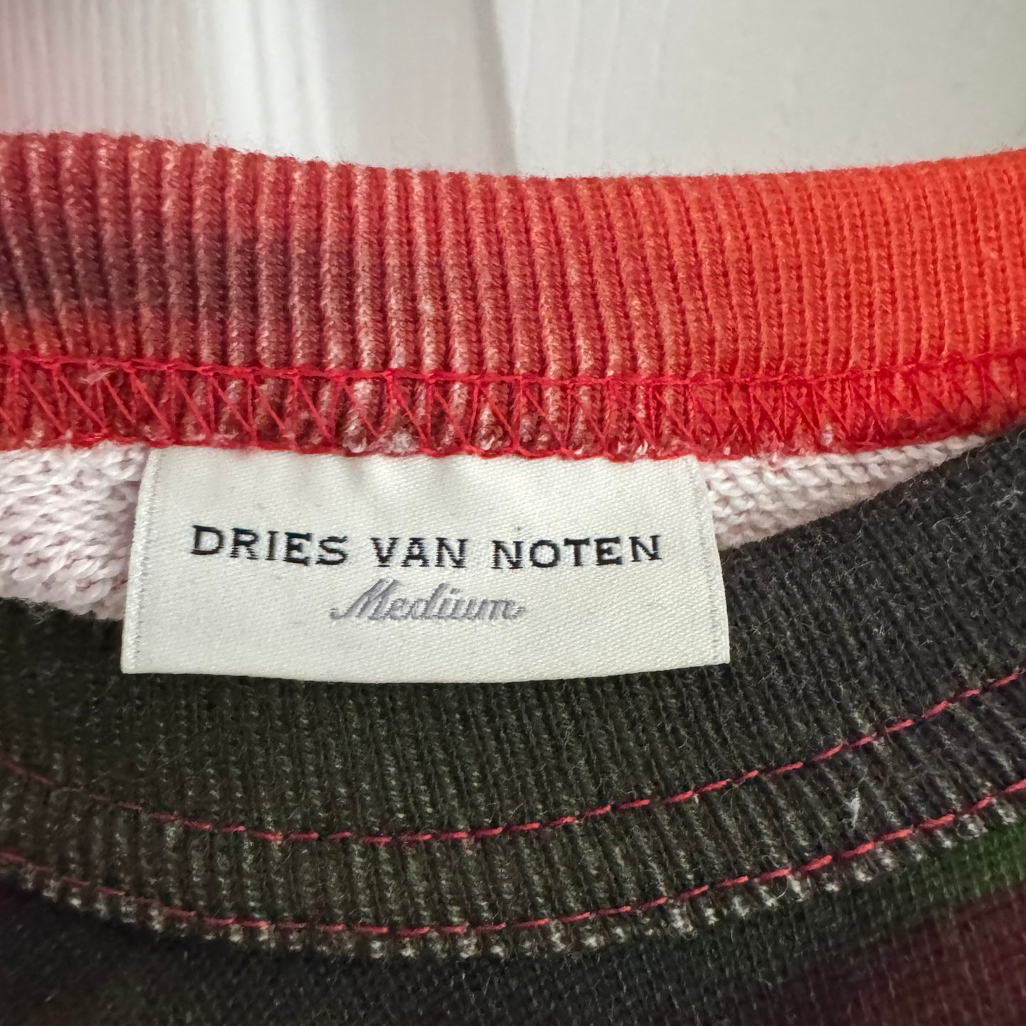 Dries Van Noten Printed Sweatshirt, Size Medium (Fits size Large)