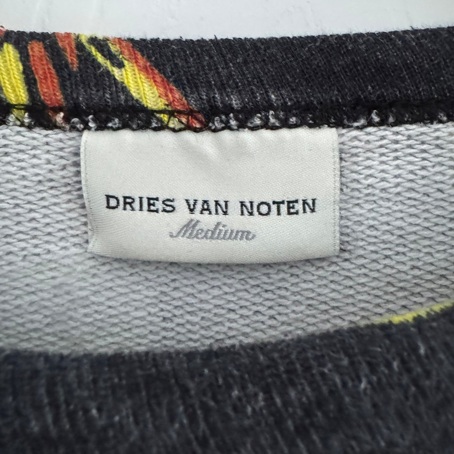 Dries Van Noten Helovi Print Sweatshirt in Multicolour, size Medium (fits M-XL)