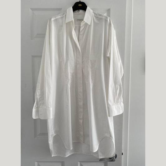 Dries Van Noten White Shirtdress/Tunic, size Small (fits like Medium)