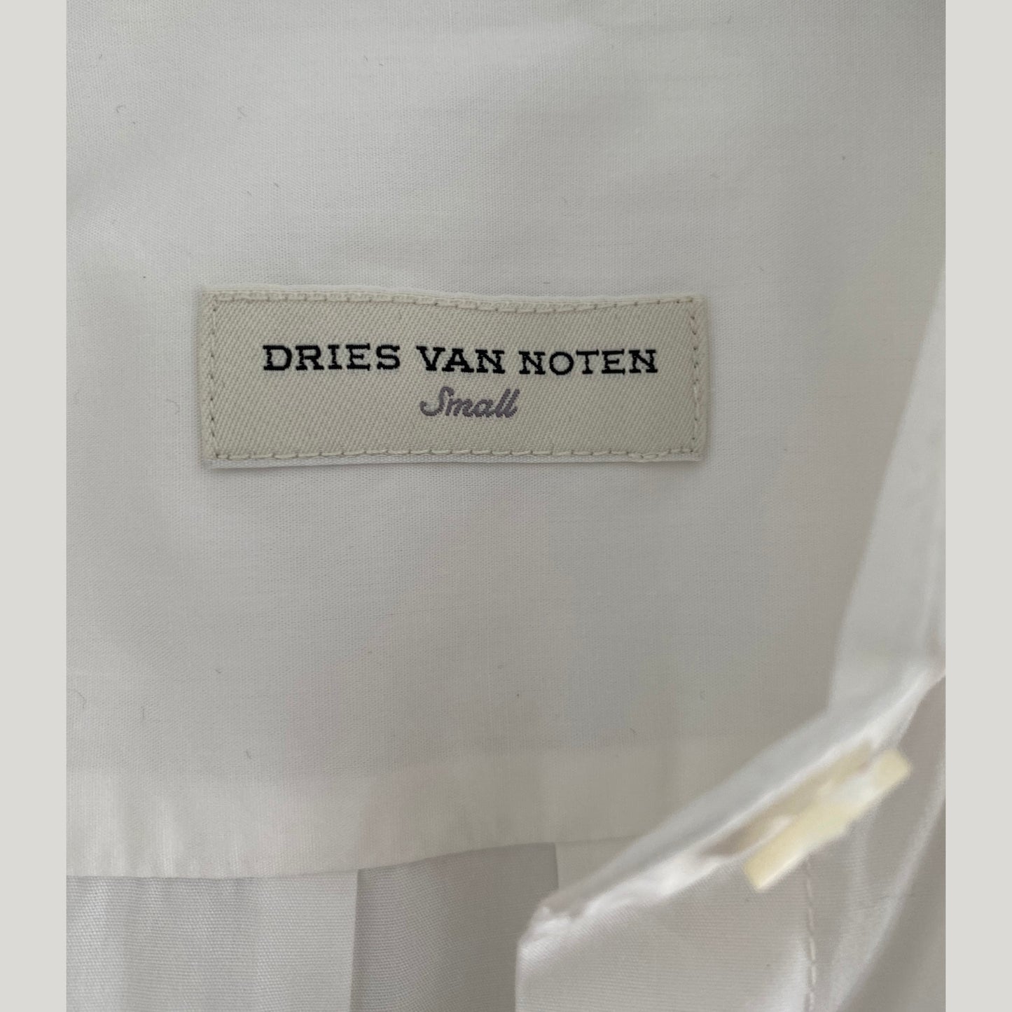 Dries Van Noten White Shirtdress/Tunic, size Small (fits like Medium)