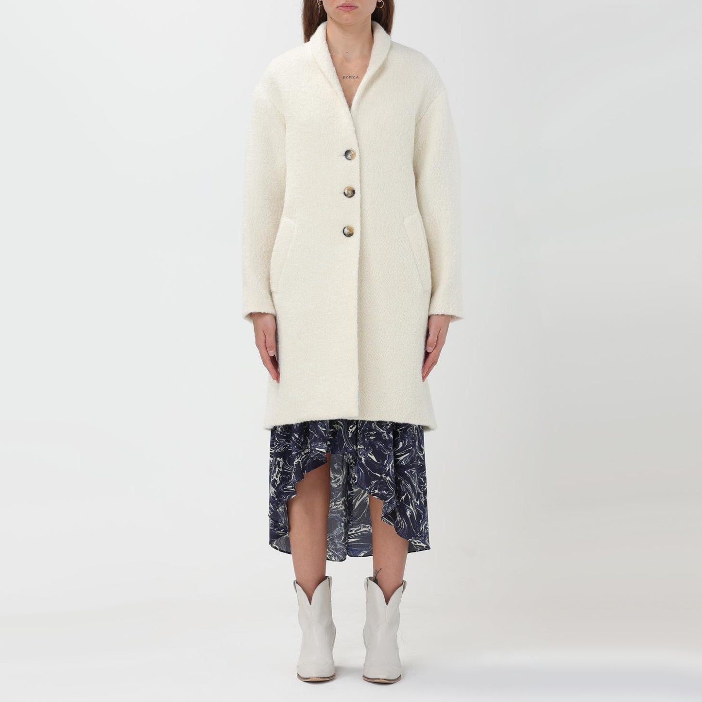 Isabel Marant Etoile "Sharon" Coat in Ecru, size 42 (fits 8/10)