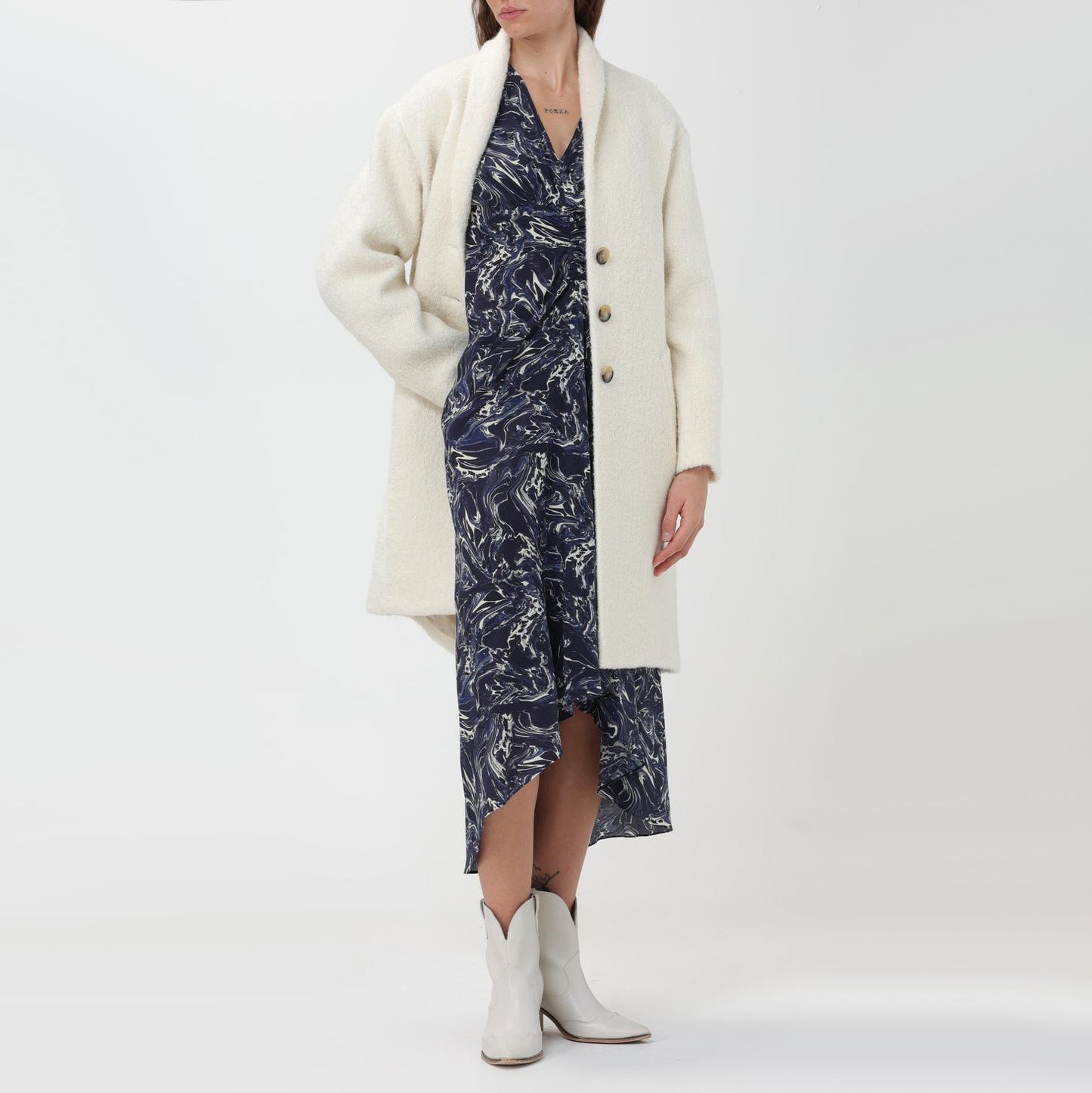 Isabel Marant Etoile "Sharon" Coat in Ecru, size 42 (fits 8/10)