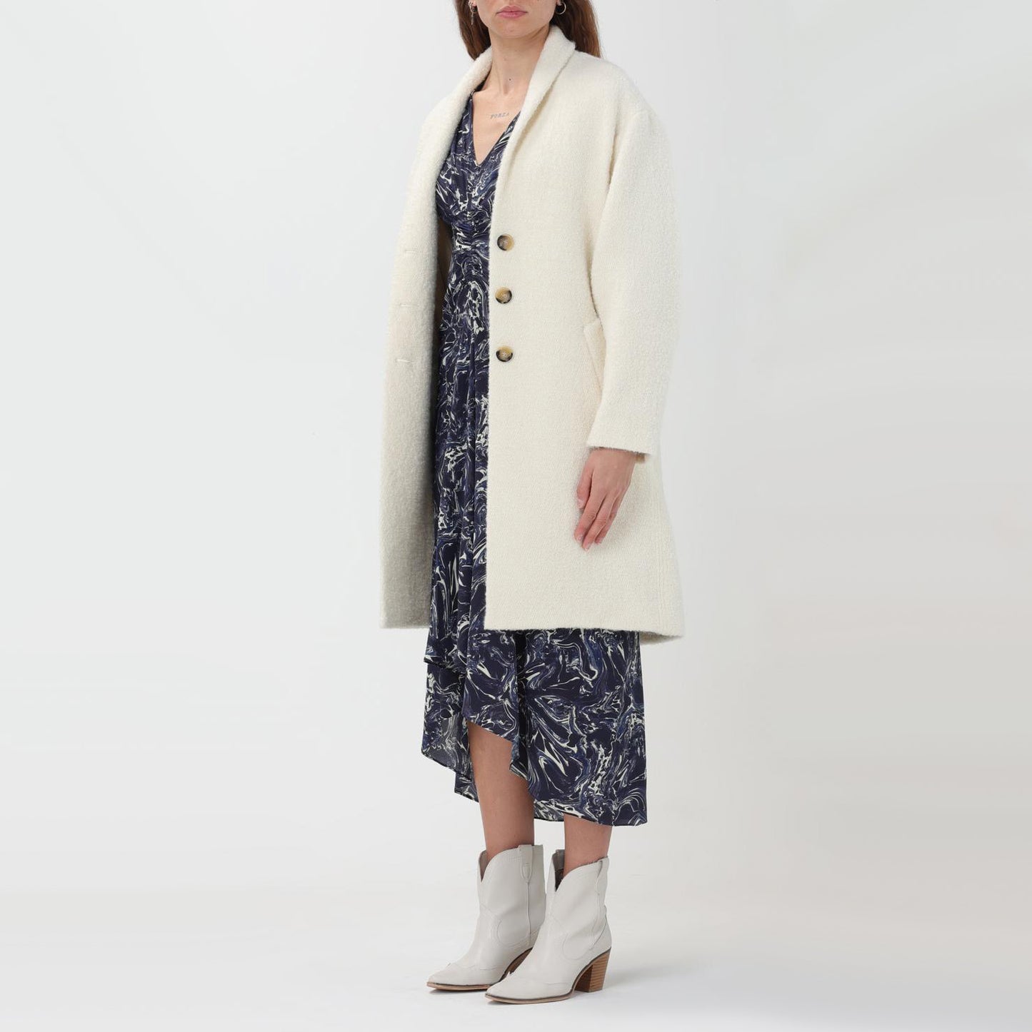 Isabel Marant Etoile "Sharon" Coat in Ecru, size 42 (fits 8/10)