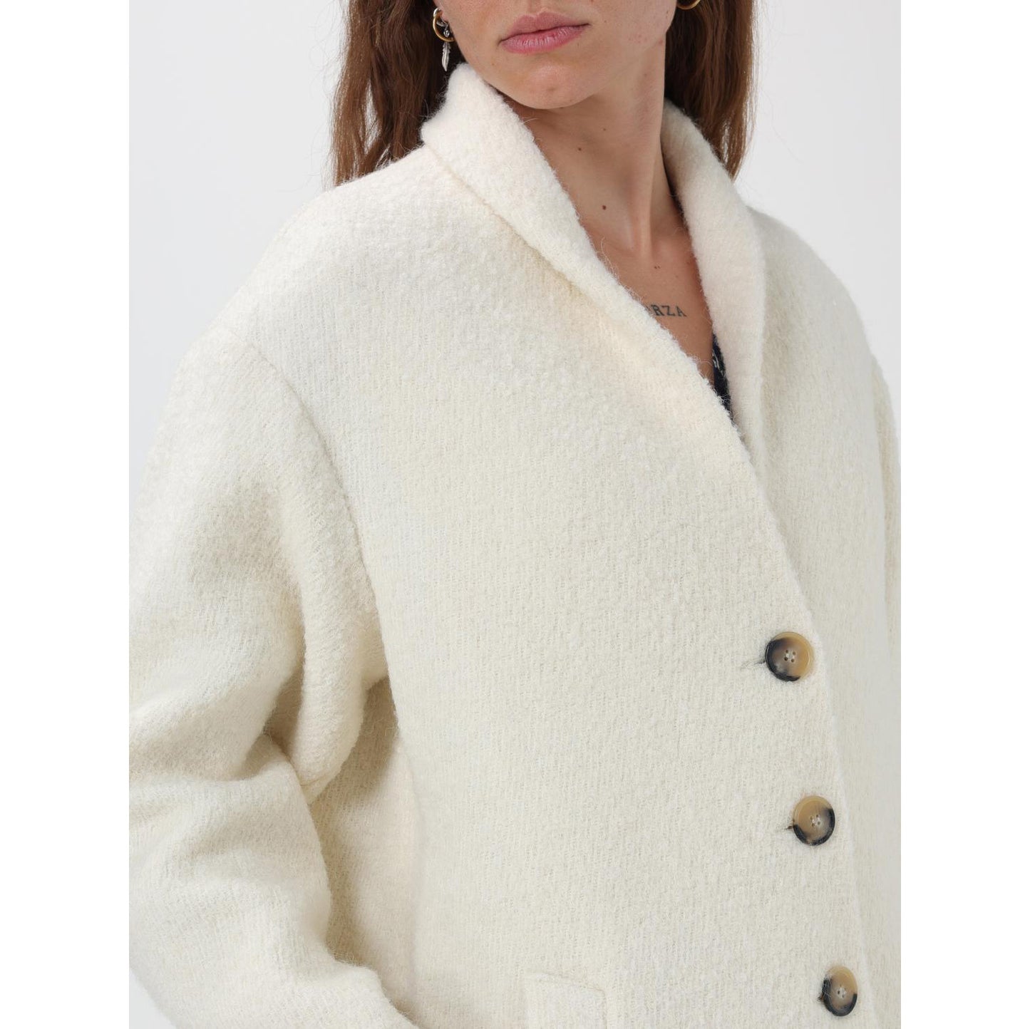 Isabel Marant Etoile "Sharon" Coat in Ecru, size 42 (fits 8/10)