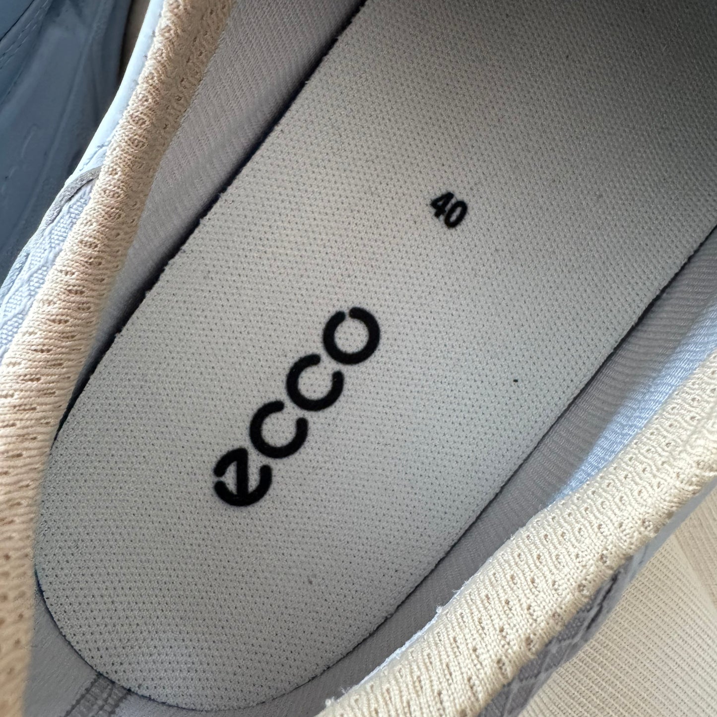 ECCO "Biom 720" Gore-Tex Leather Sneaker in Blue, size 40