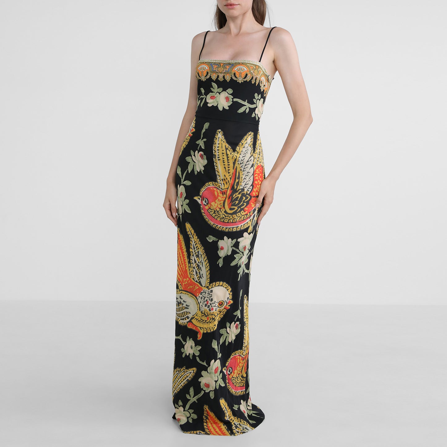 Etro Printed Jersey Maxi Dress, size 42IT (fits like US 4)