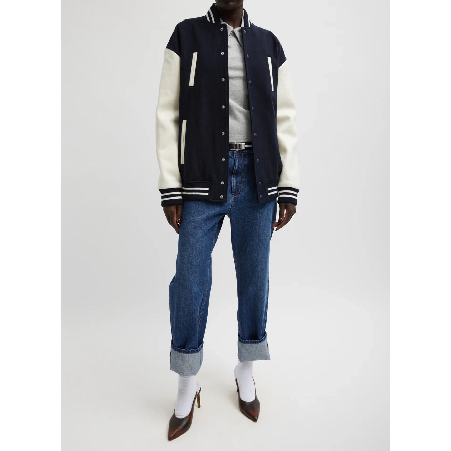 Tibi "Alec" Slouch Jeans in Dark Denim, size 27 (fits 27-28)
