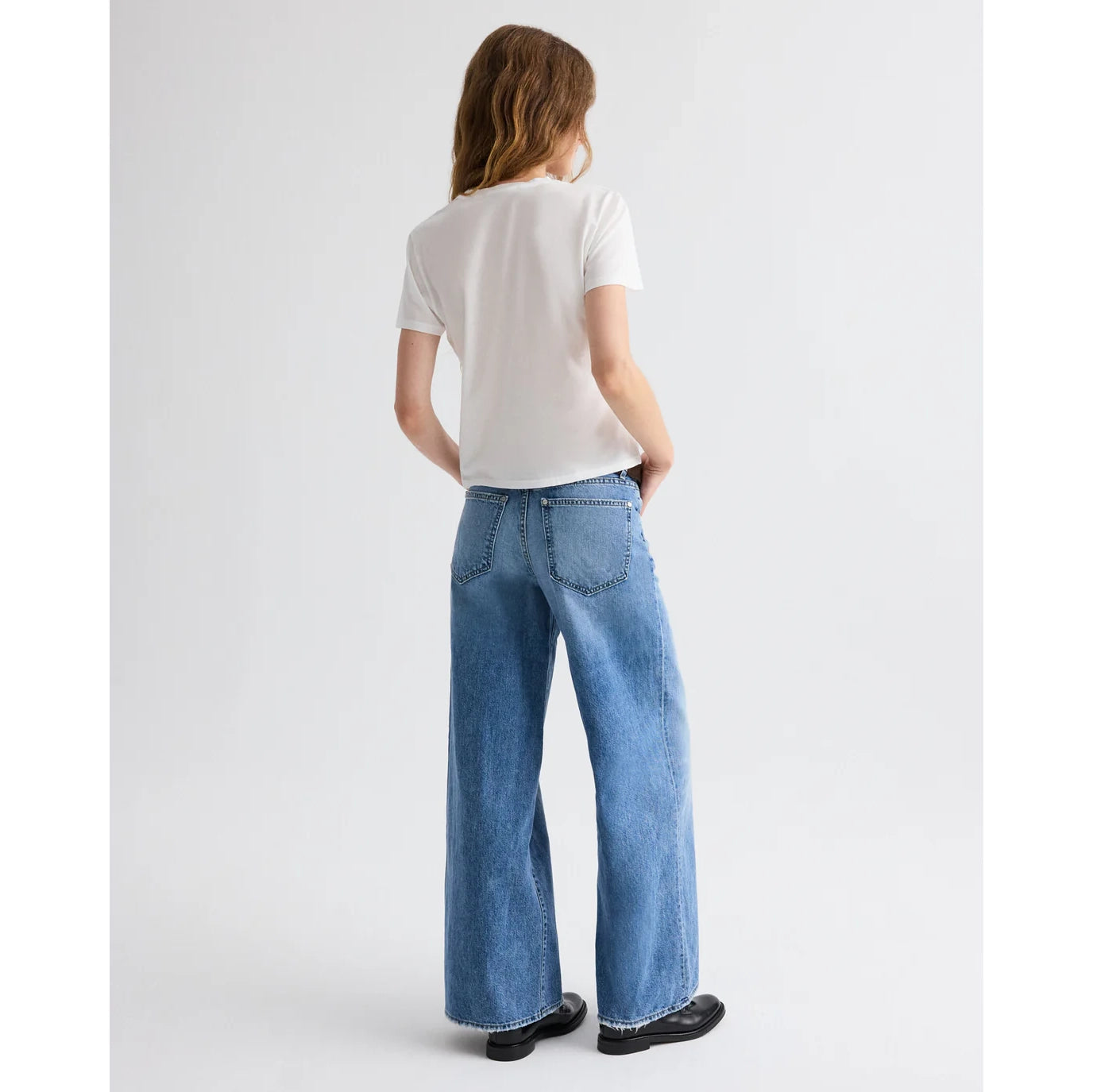 TWP "Tiny Dancer" Wide Leg Jeans in "Vintage Wash", size 27