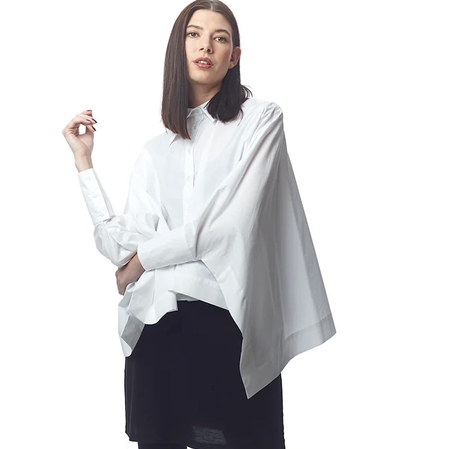 Lauren Bagliore Oversize White Shirt, size Small