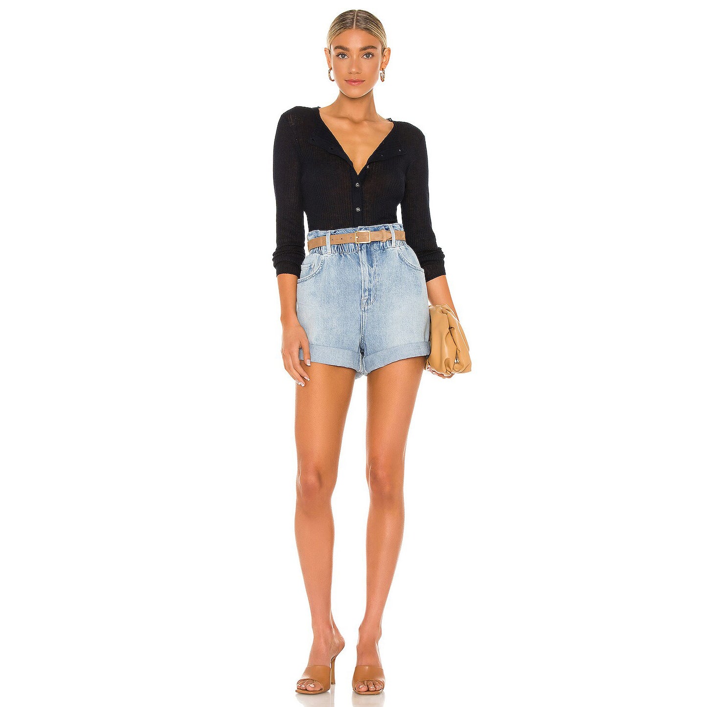 Frame Elastic Waisted Short, size XS
