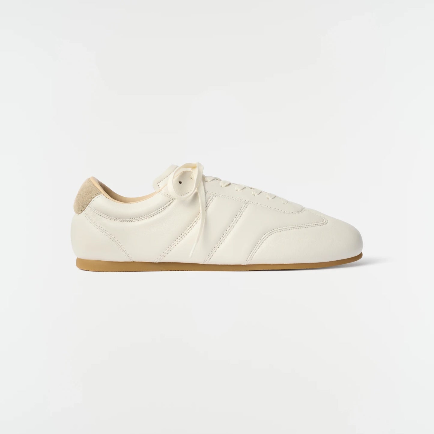 Lemaire "Soft" Nappa Leather Runner in "Milk", size 38