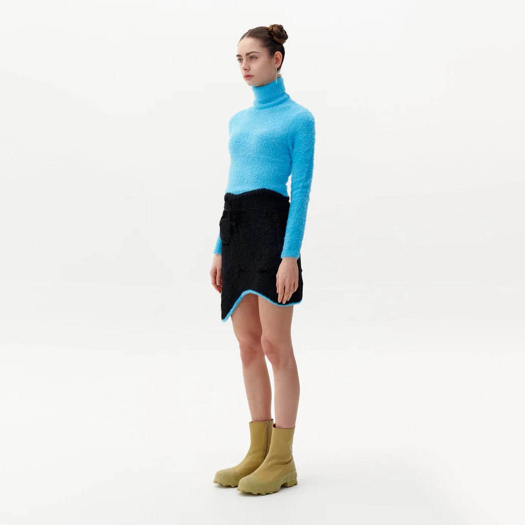 PH5 "Elara" Knit Turtleneck in Blue, size Small