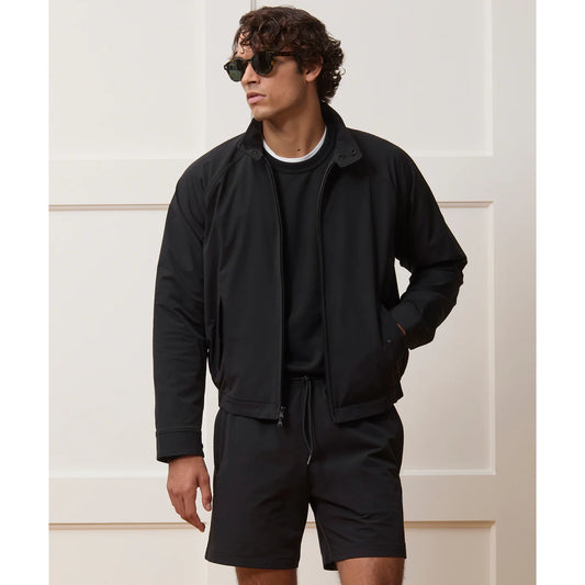 Todd Snyder "Harrington" Lightweight Nylon Jacket in Black, size Large