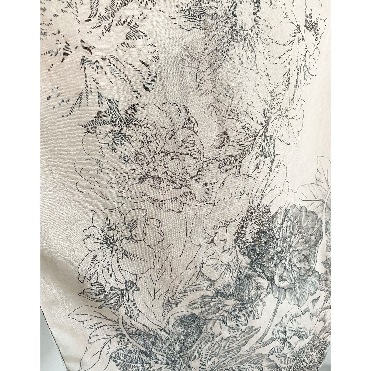 Faliero Sarti Pink Floral Print Silk Scarf