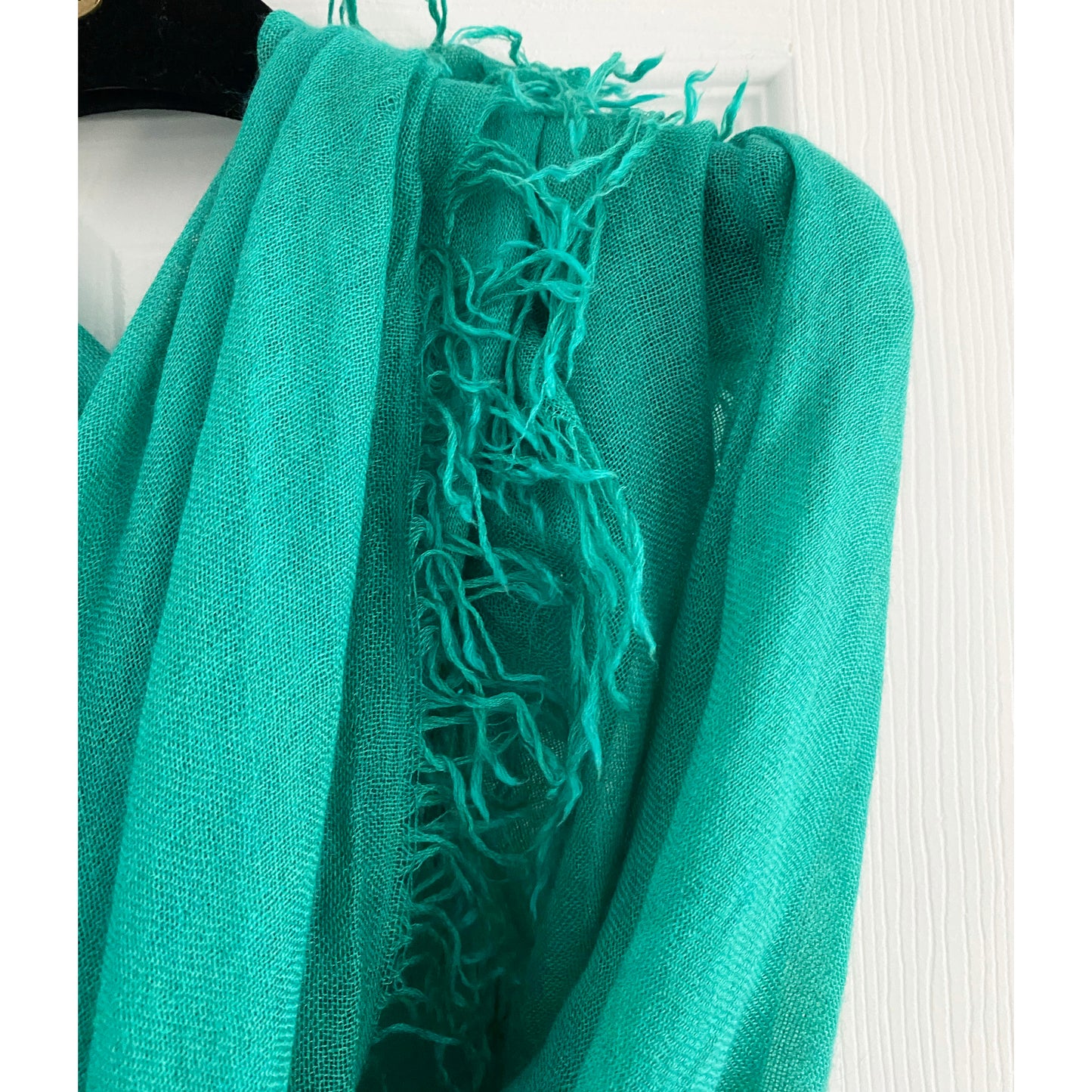 Faliero Sarti Silk/Cashmere "ENRICA" Scarf in Tropical Ocean Green