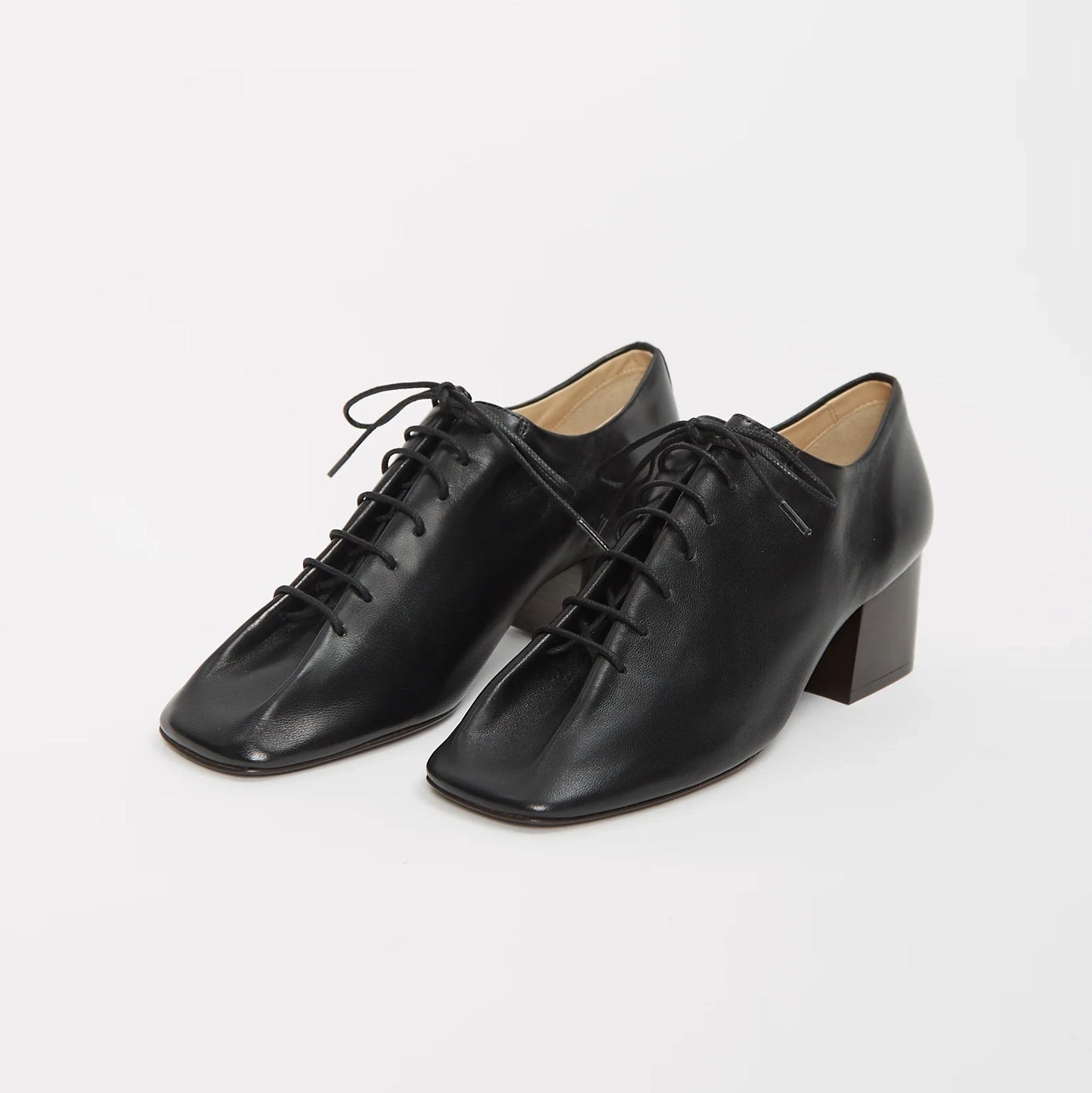 Lemaire 55mm Souris Classic Derbies in Black, size 39 (Fits like 38)