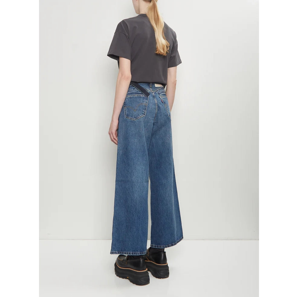 Sacai x Levi's Wide Leg Jeans in Blue, size 00 (size 27/30)