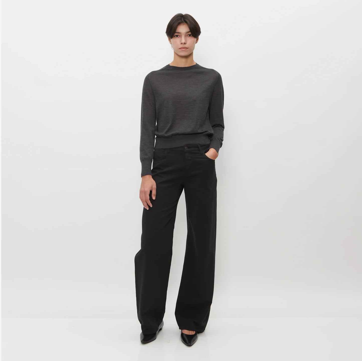 The Row "Eglitta" Jeans in Black, size 0