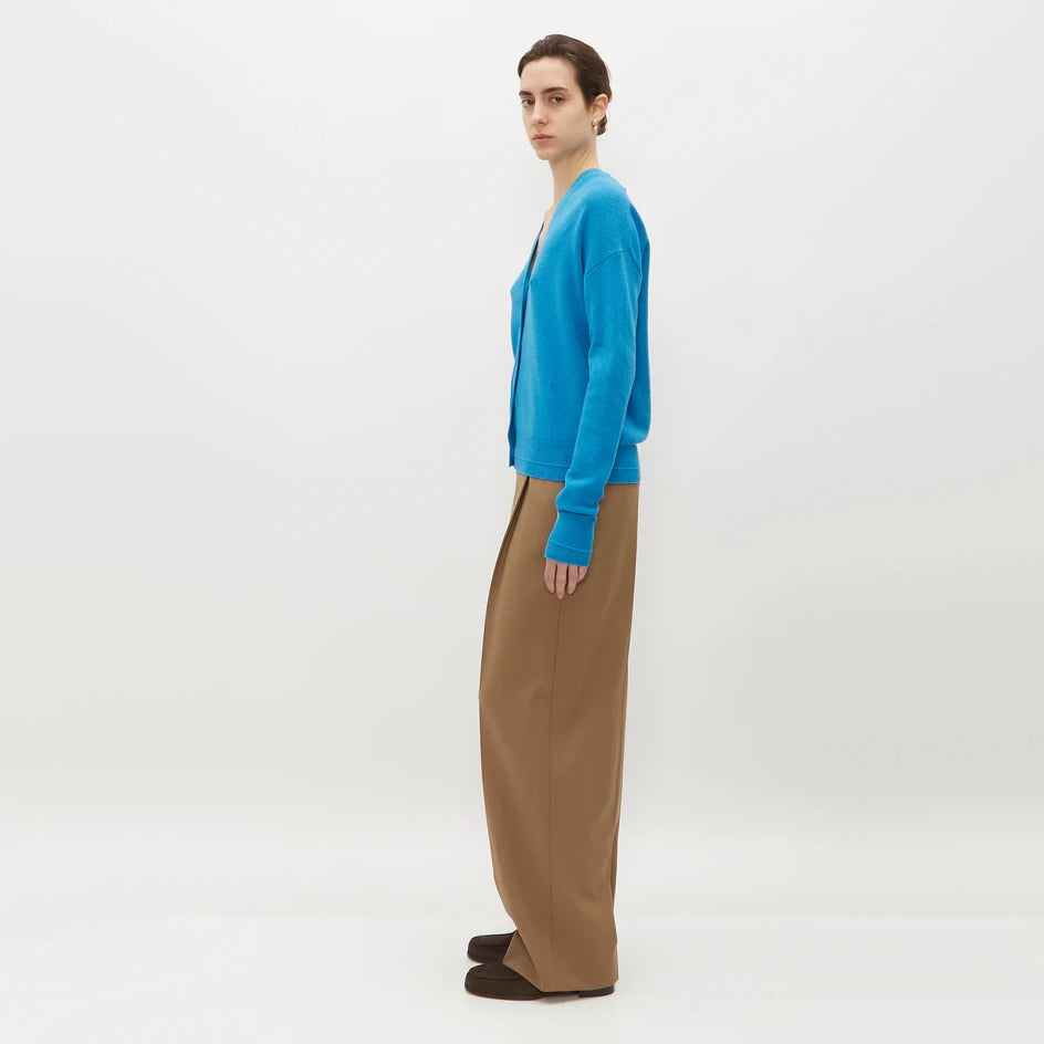 Maria McManus Boyfriend Cardigan in Cerulean Blue, size Large