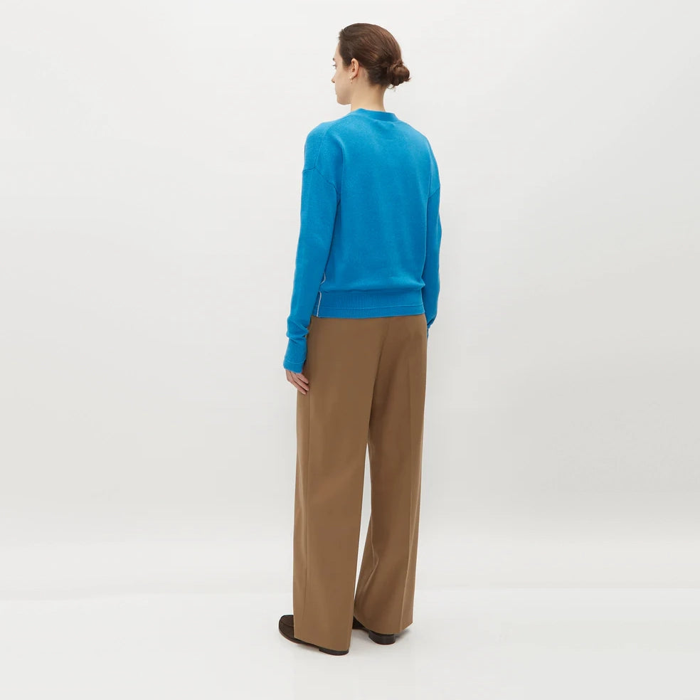 Maria McManus Boyfriend Cardigan in Cerulean Blue, size Large