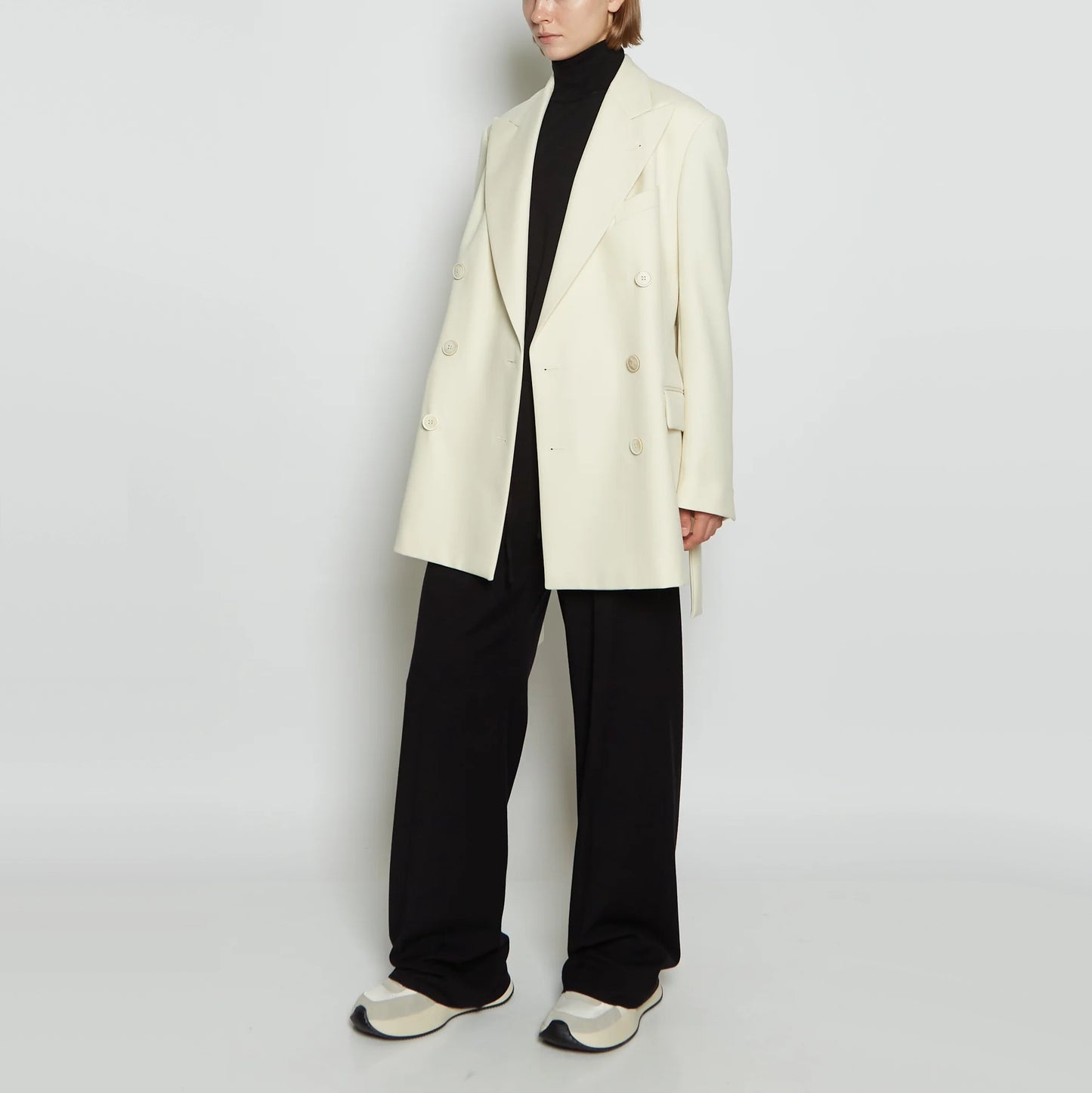 Dries Van Noten "Bomeos" Blazer in Ivory, size Large
