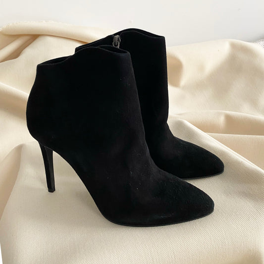 Filippa K Black Suede Booties, size 40