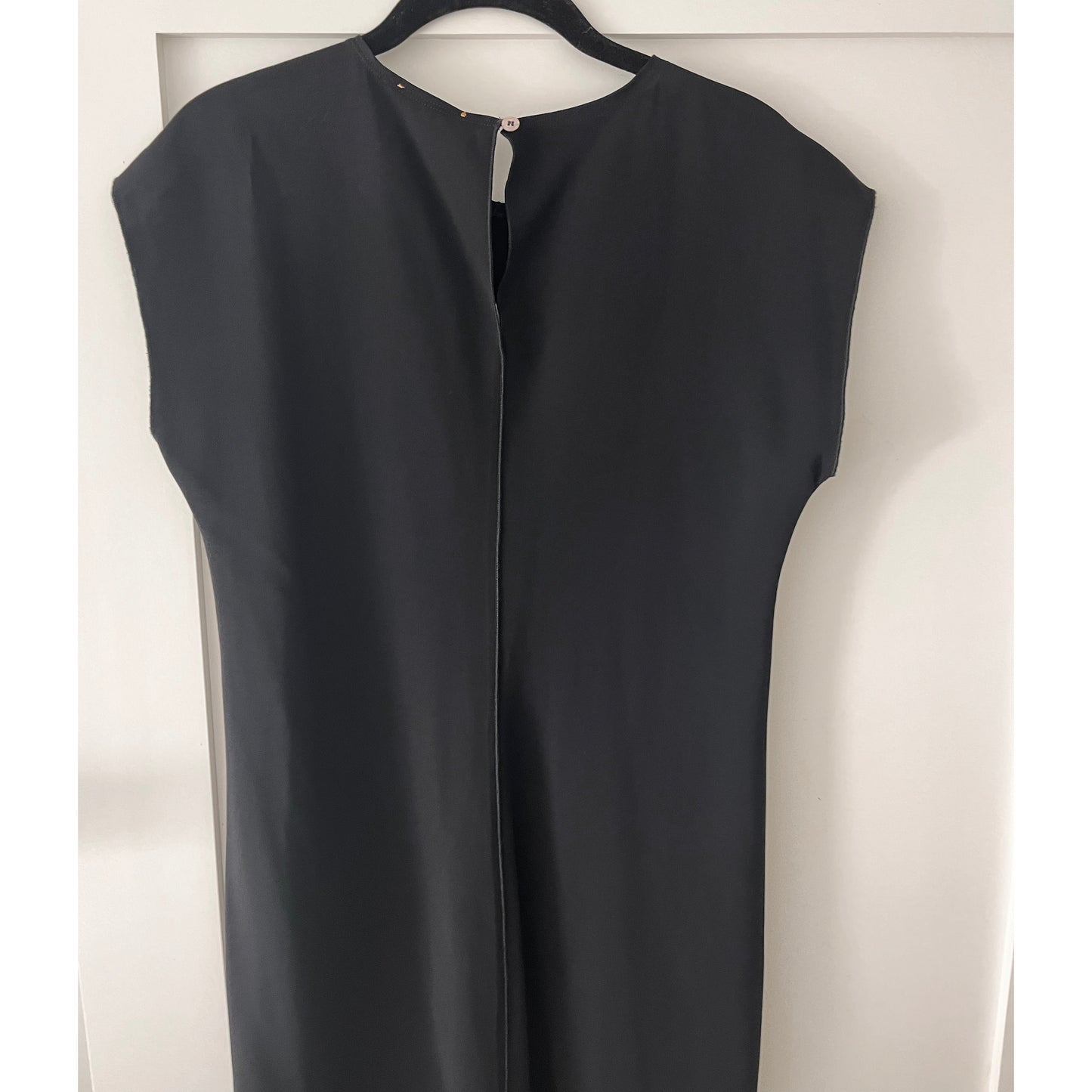 Forte_Forte Stretch Cady Dress in Black, size "I" (size Small)