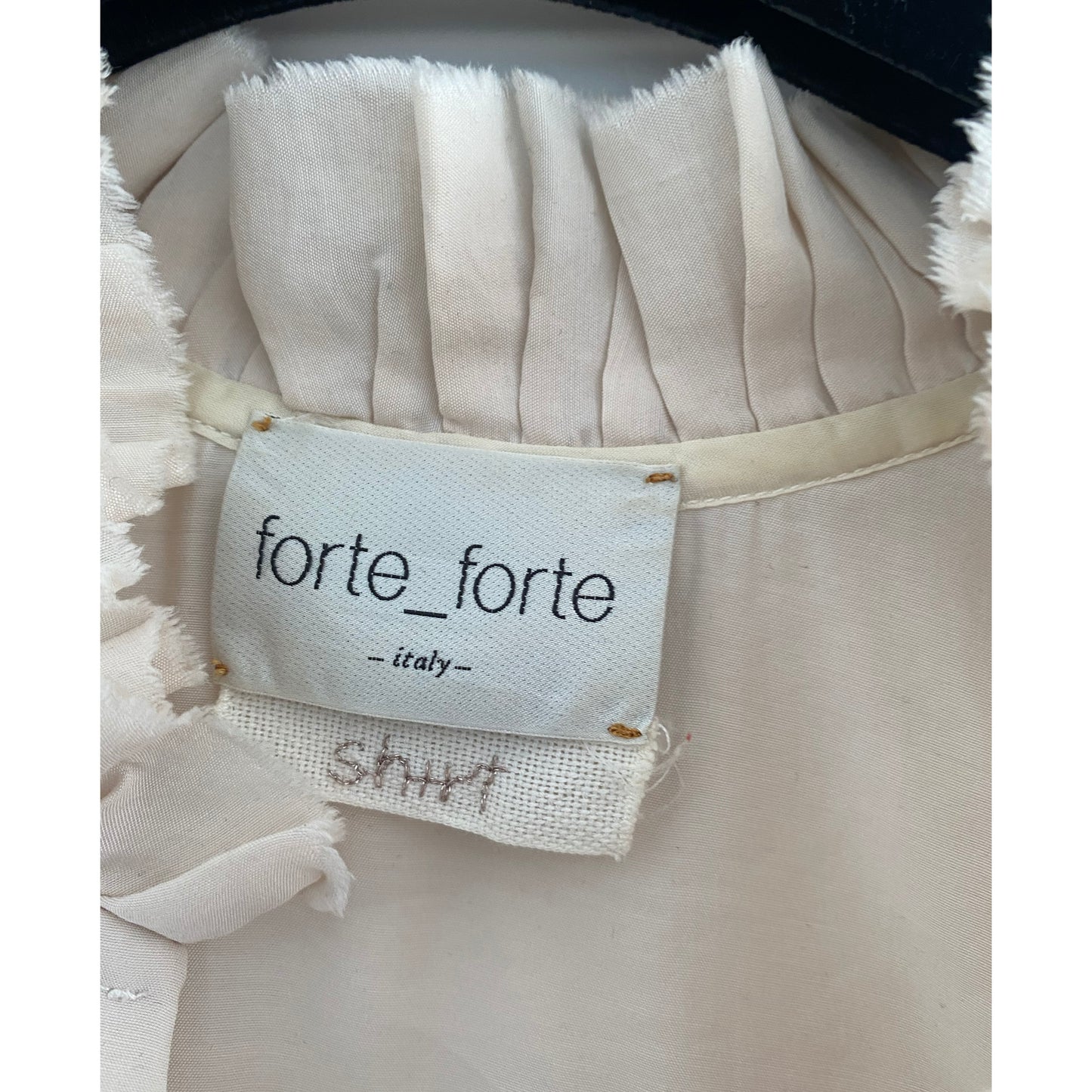 Forte.Forte Sand Washed Fluid Shirt, size 0 (Fits like size Small)