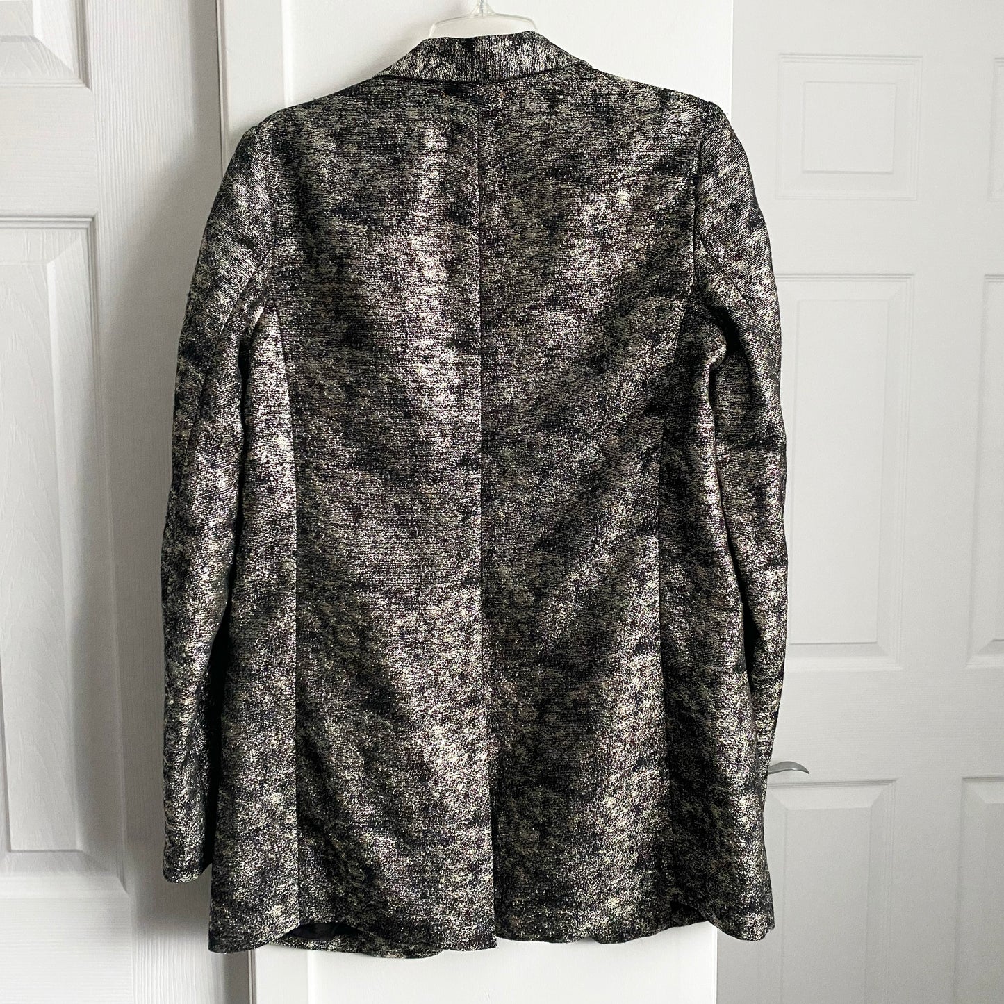 Forte.Forte Silver Jacquard Blazer, size "1", fits like a US size 2 (XS)