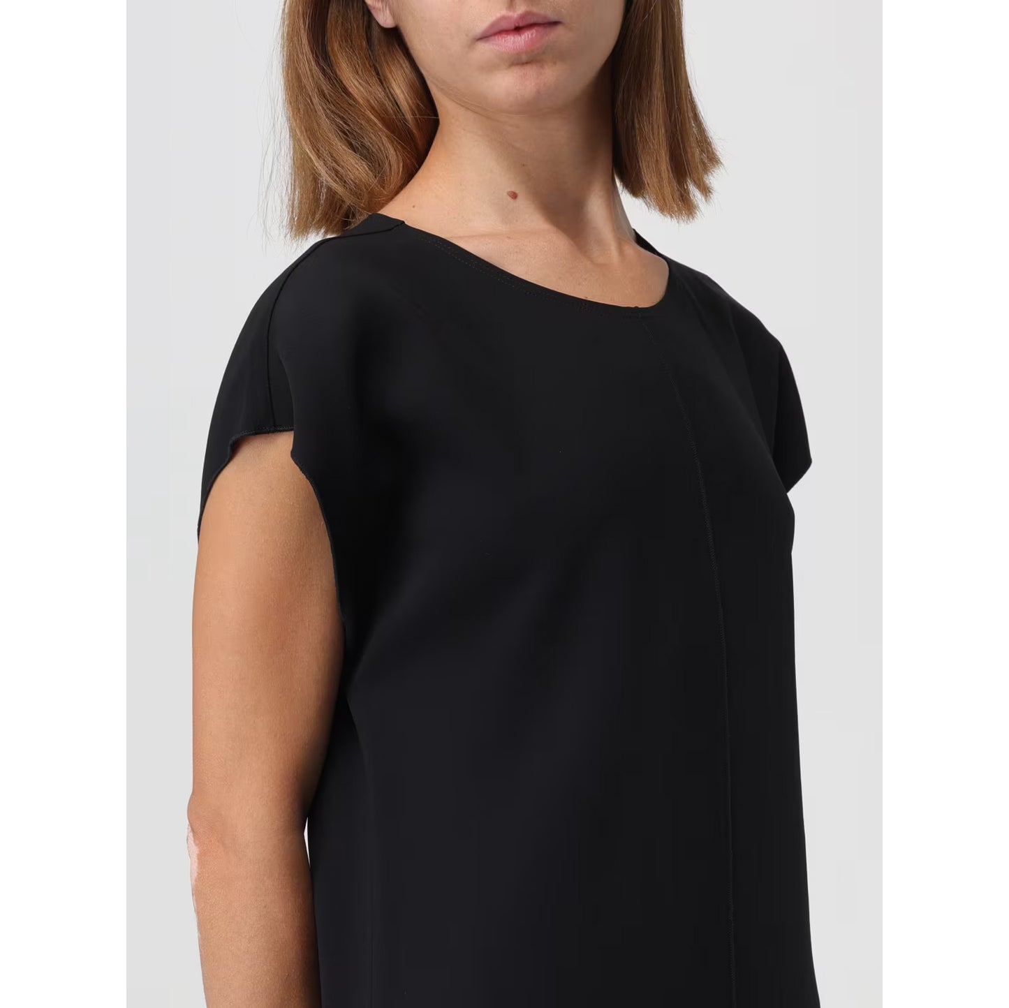 Forte_Forte Stretch Cady Dress in Black, size "I" (size Small)