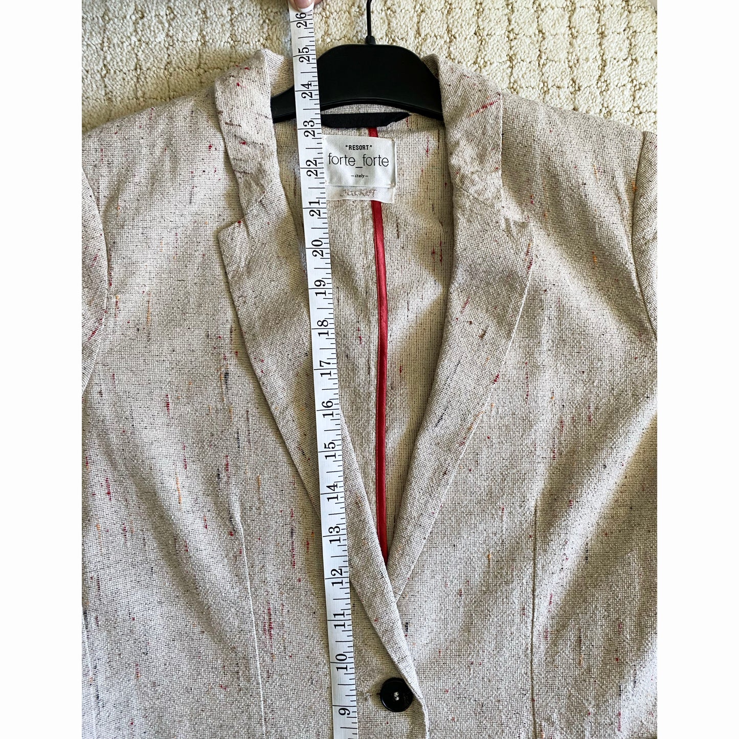 Blazer en tweed de coton Forte.Forte, taille « 1 » (taille comme un XS)