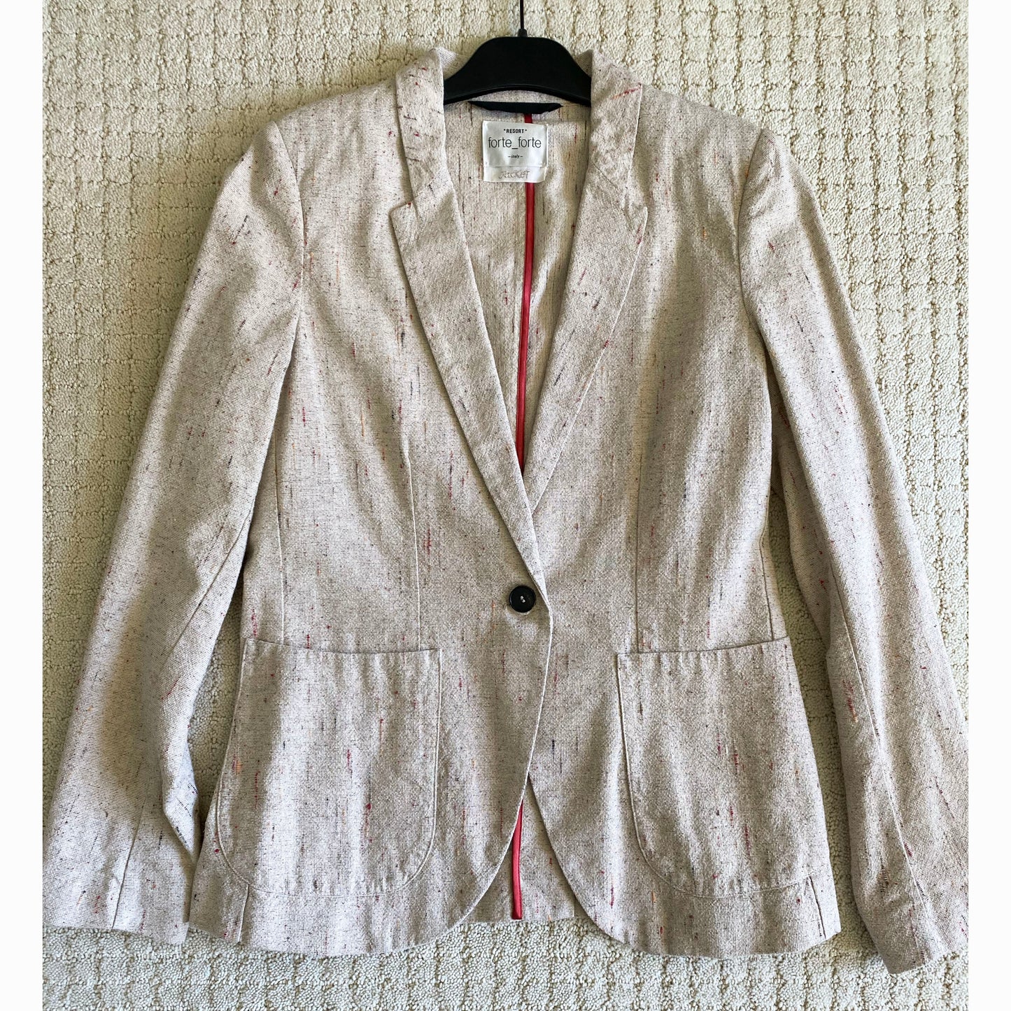 Forte.Forte cotton tweed blazer, size “1” (fits like an XS)