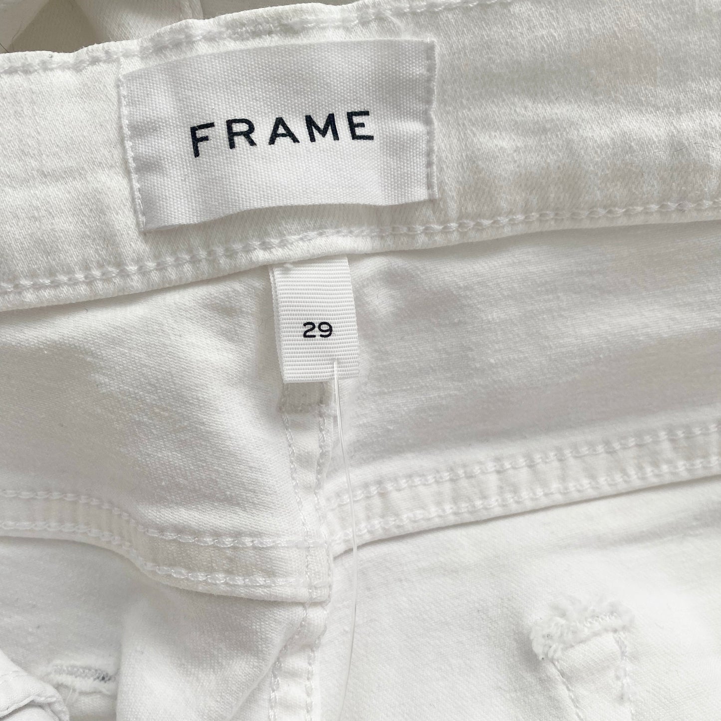 Frame Le High Straight in White, size 29