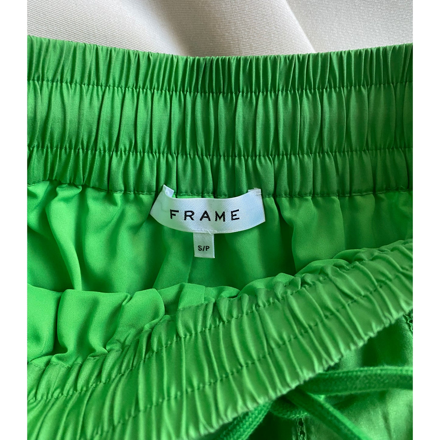 Frame Silk/Cotton Lattice-work 2 Piece Set in Green, size XS/S