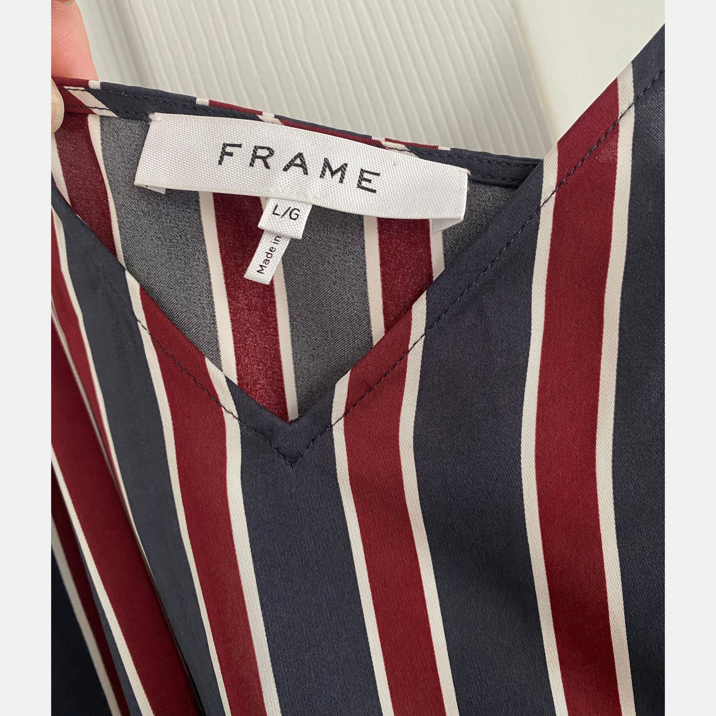 FRAME Classic Stripe Tank, size large