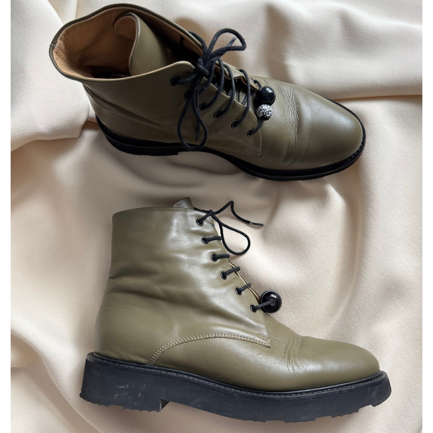 Dear Frances "Park" Boot in Green, size 37.5
