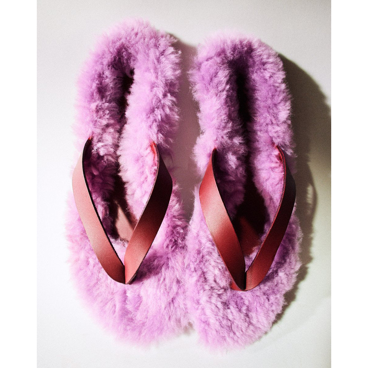 Tibi "Bryan" Fur Flip Flops, size 37.5