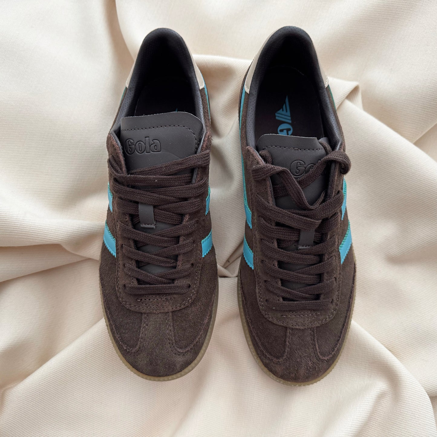GOLA "Viper" sneaker in Brown/Blue, size 7.5