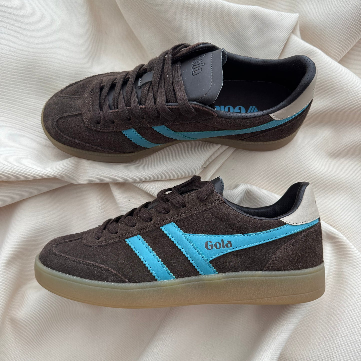 GOLA "Viper" sneaker in Brown/Blue, size 7.5