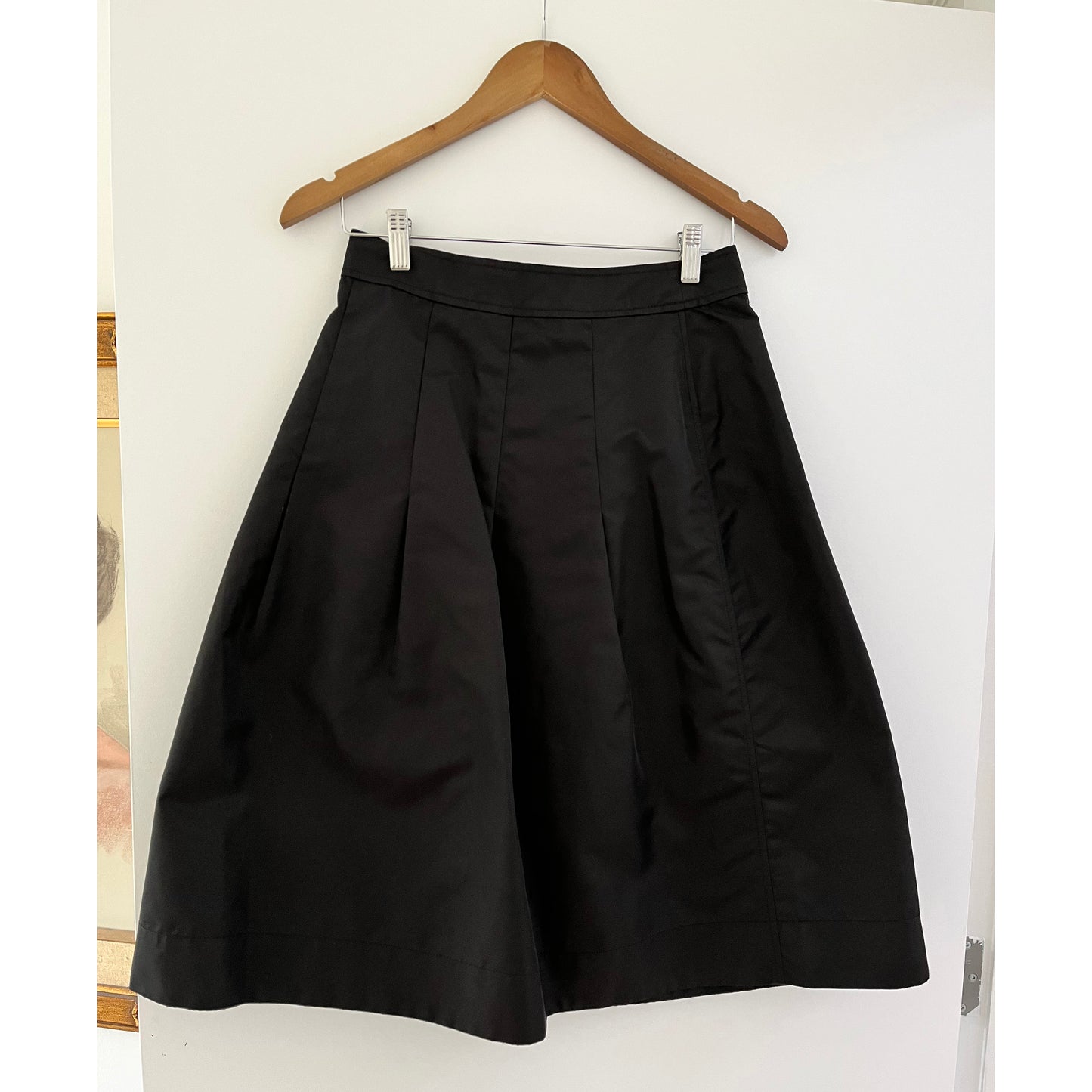 Ganni Outerwear Nylon Skirt in Black, size 38 (fits like size small)