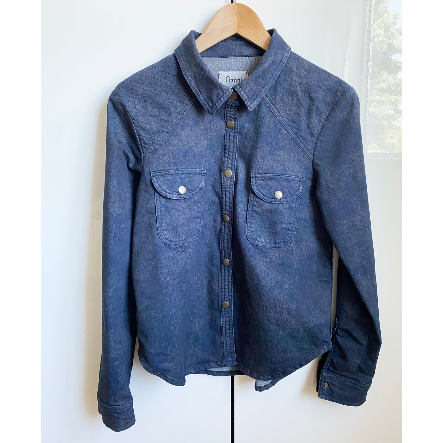 Ganni Denim Shirt, size Small