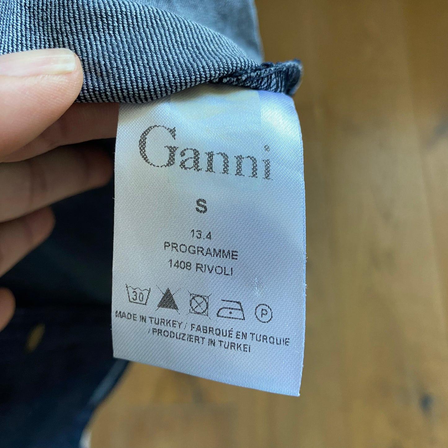 Ganni Denim Shirt, size Small