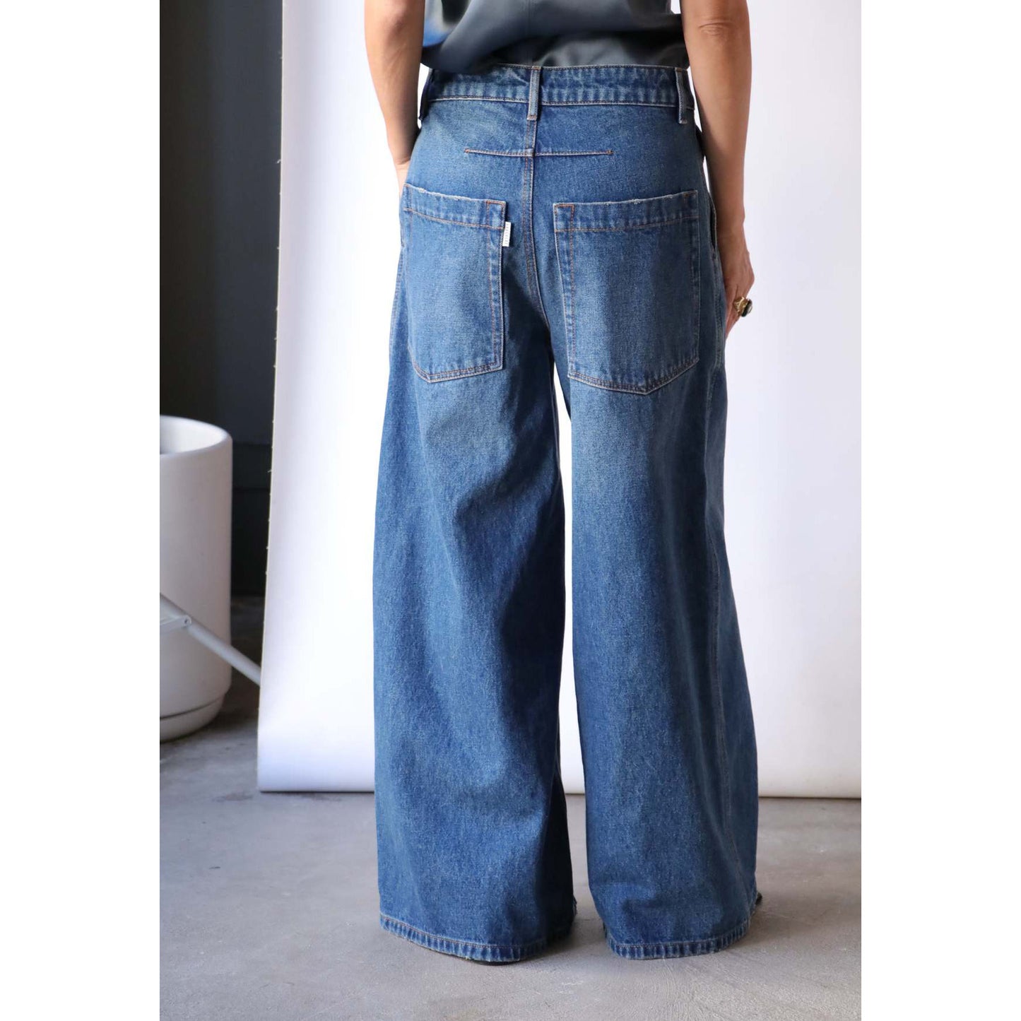 Gauchere Wide Leg Boyfriend Jeans, size 40 (fits like size 8)